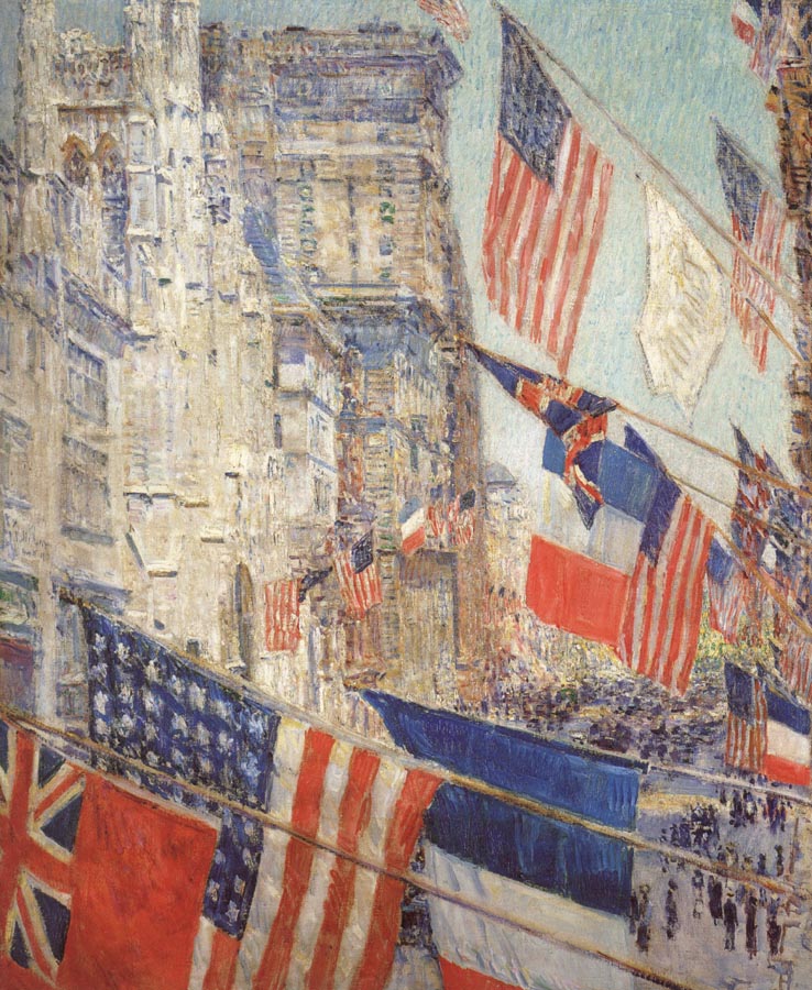 Childe Hassam Allies Day,May 1917